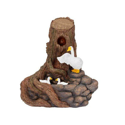 Smart Water Feature Solar Hybrid Power Feather Falls