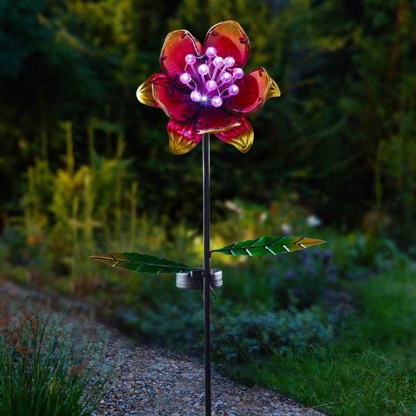 Smart Garden GloBloom Solar Stake Light - Pink