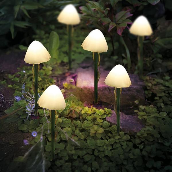Smart Garden LumiShrooms Solar Stake Lights XL - Wired Set of 6