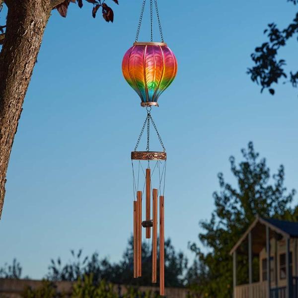 Smart Garden Rainbow Flaming Solar Windchime