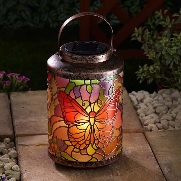 Smart Garden Tiffany Butterfly Solar Lantern