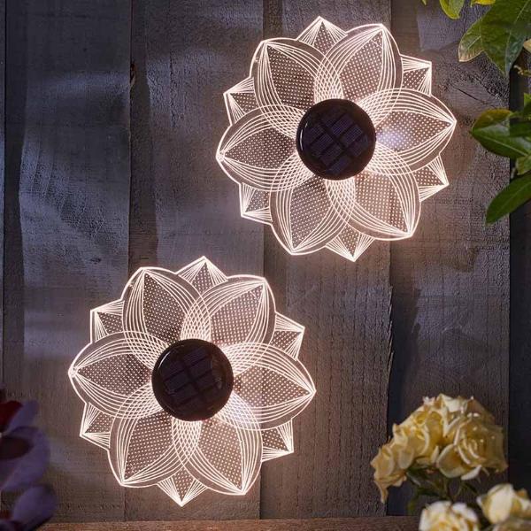 Smart Garden Bloomline Solar Fence &amp; Wall Décor 2 Pack
