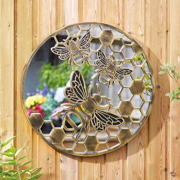 Smart Garden Outside In Designs BeeFlection Mirror Goldgris