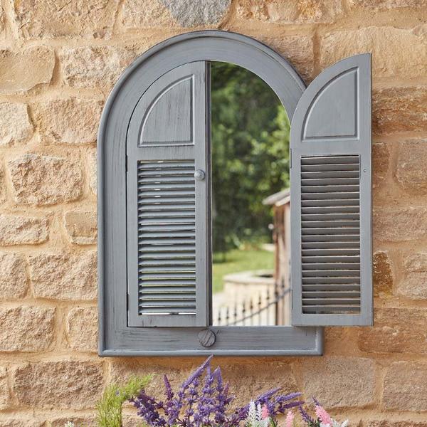Smart Garden Products Outside In Designs Louvre Mirror Slate