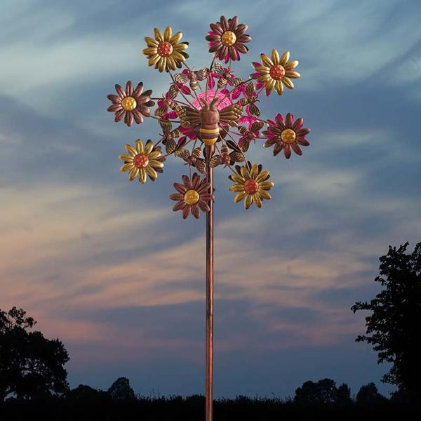 Smart Garden Flamboya FlowerBee Solar Wind Spinner