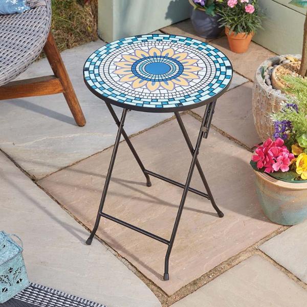 Smart Garden Flamboya Hand Painted Glass Table Mosaic