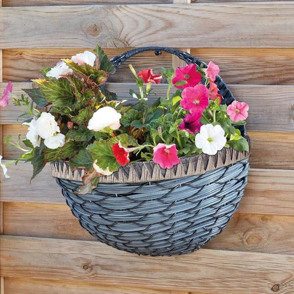 Smart Garden 16" Tulsa Faux Rattan Wall Basket