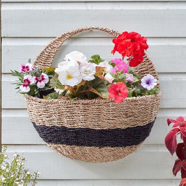 Smart Garden 16" Kent Faux Rattan Wall Basket