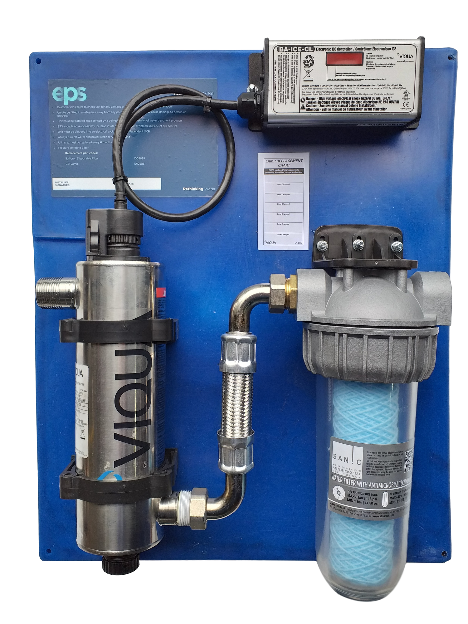 VIQUA Integrated UV Water Disinfection Kit 8gpm