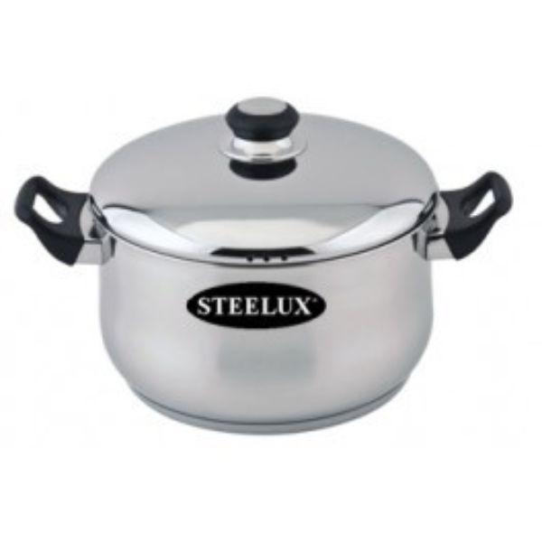 20Cm Steelex Casserole &amp; Lid 8&quot;