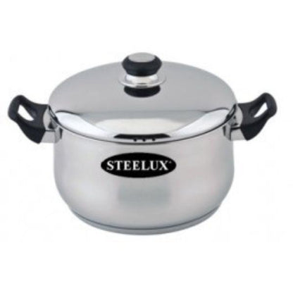 20Cm Steelex Casserole &amp; Lid 8&quot;