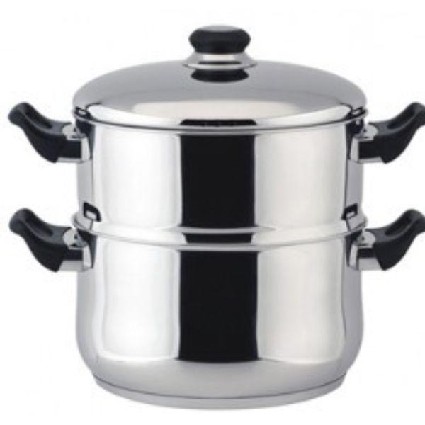 20Cm Steelex 2 Tier Steamer Set