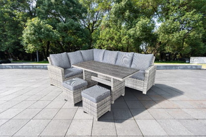 Alghero Outdoor Corner Outdoor Dining Set with Cover