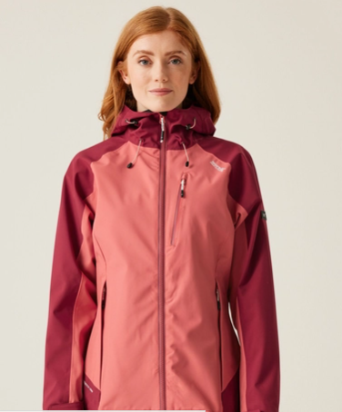 Regatta Birchdale Womens Waterproof Jacket Mineral Red Rumba Red