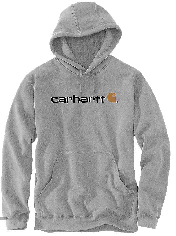 Carhartt Loose Fit Midweight Logo Graphic Sweatshirt Heather Grey