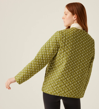 Regatta Orla Kiely Womens Quilted Jacket Clover Olive