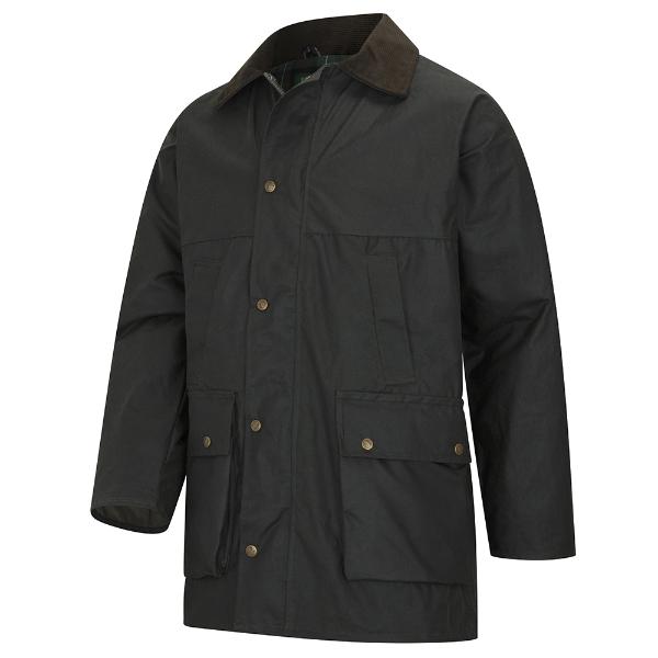 Hoggs Professional Woodsman Mens Waxed Jacket Olive