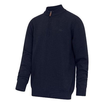 Hoggs of Fife FalKirk Mens 1/4 Zip Pullover Hblue