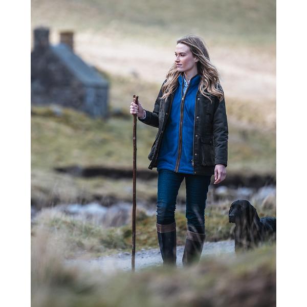 Hoggs of Fife Caledonia Ladies Wax Jacket Olive