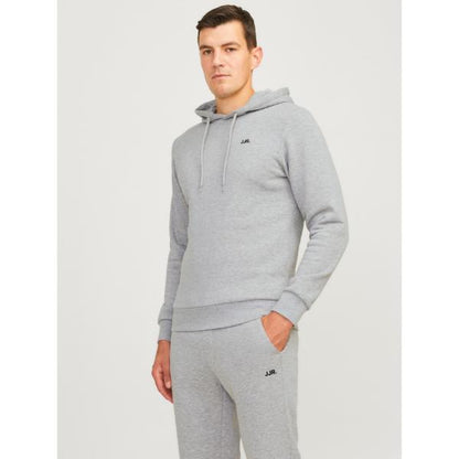 JJ Rebel Mens Logo Sweatshirt Light Grey Melange