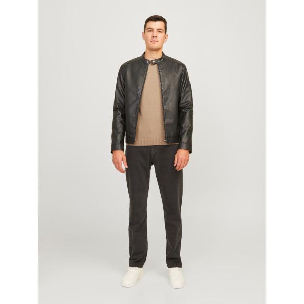 JJ Rebel Callum Mens Crew Neck Pullover Crockery