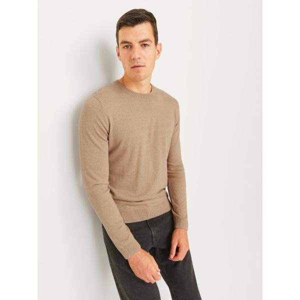 JJ Rebel Callum Mens Crew Neck Pullover Crockery