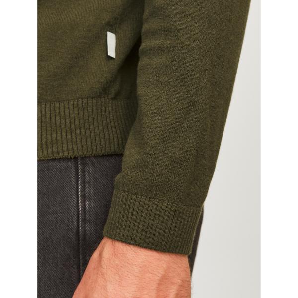 JJ Rebel Callum Mens Crew Neck Pullover Forest Night