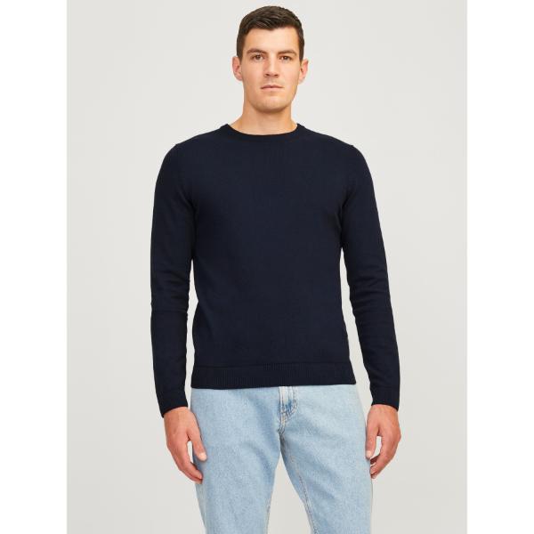 JJ Rebel Callum Mens Crew Neck Pullover Navy Blazer
