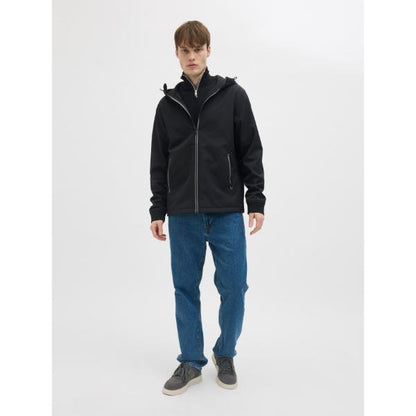 JJ Rebel Callum Knit Half Zip Black
