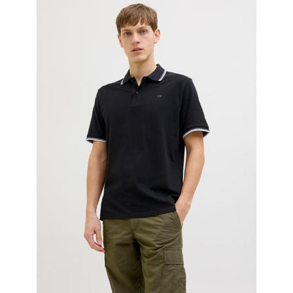 JJ Rebel Zell Mens Polo Shirt Black