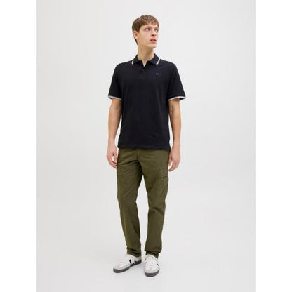 JJ Rebel Zell Mens Polo Shirt Black
