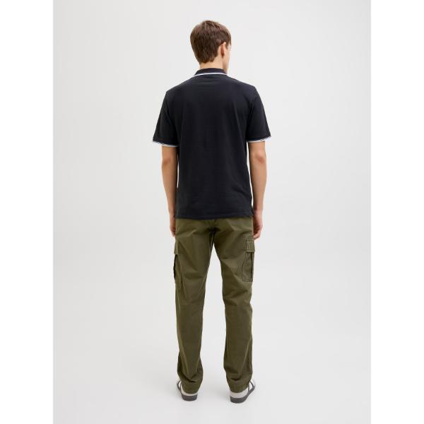 JJ Rebel Zell Mens Polo Shirt Black