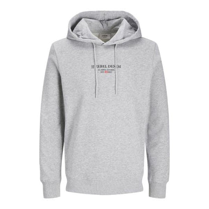 JJ Rebel Mens Printed Sweatshirt Light Grey Melange