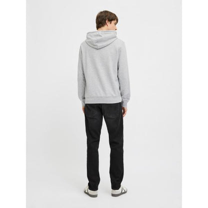 JJ Rebel Mens Printed Sweatshirt Light Grey Melange