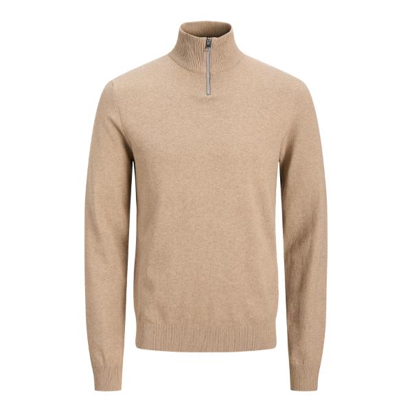 JJ Rebel Callum Knit Half Zip Grey