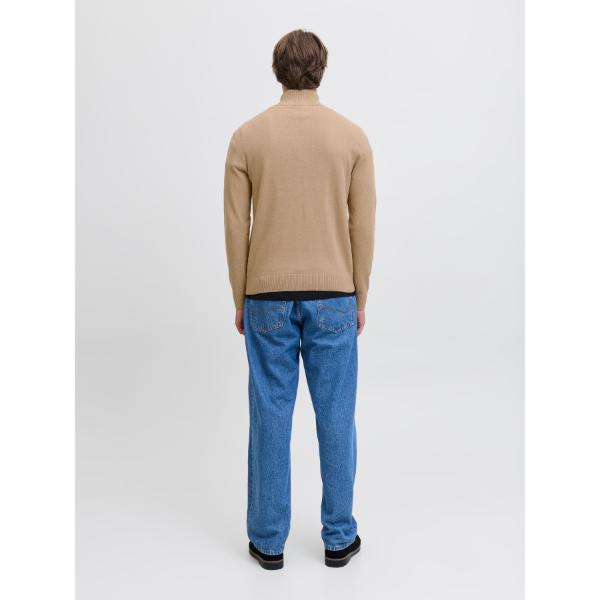 JJ Rebel Callum Knit Half Zip Grey
