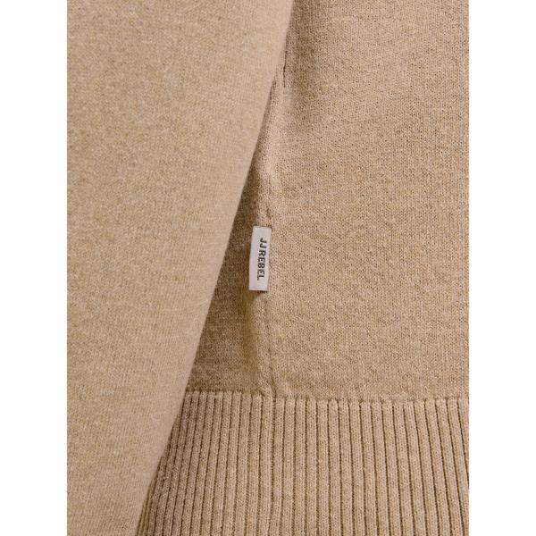 JJ Rebel Callum Knit Half Zip Grey