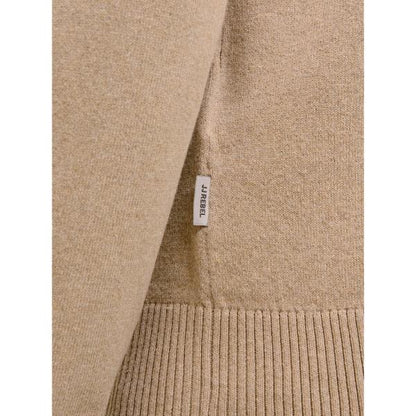 JJ Rebel Callum Knit Half Zip Grey