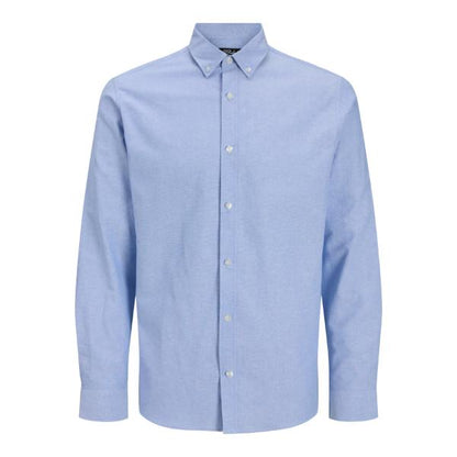 JJ Rebel Oscar Mens Regular Fit Long Sleeve Shirt Cashemere Blue