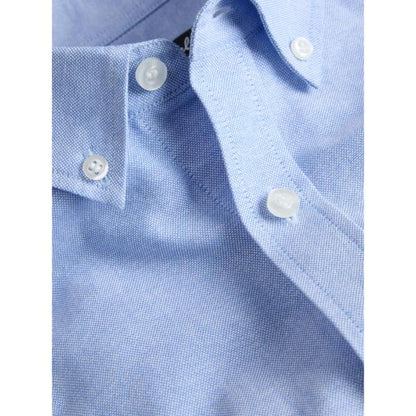 JJ Rebel Oscar Mens Regular Fit Long Sleeve Shirt Cashemere Blue