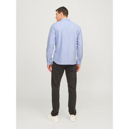 JJ Rebel Oscar Mens Regular Fit Long Sleeve Shirt Cashemere Blue