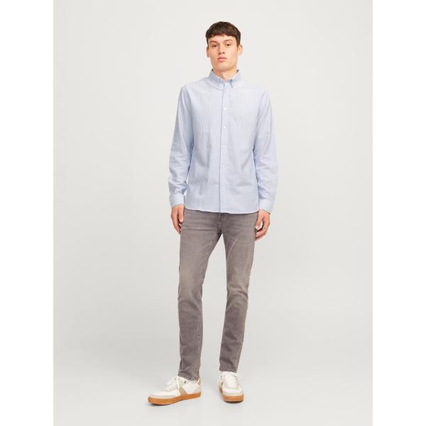 JJ Rebel Oscar Mens Regular Fit Long Sleeve Shirt Infinity White