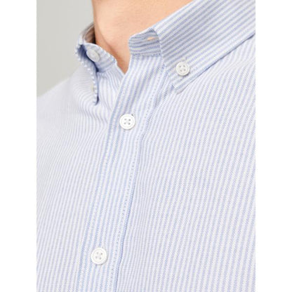 JJ Rebel Oscar Mens Regular Fit Long Sleeve Shirt Infinity White