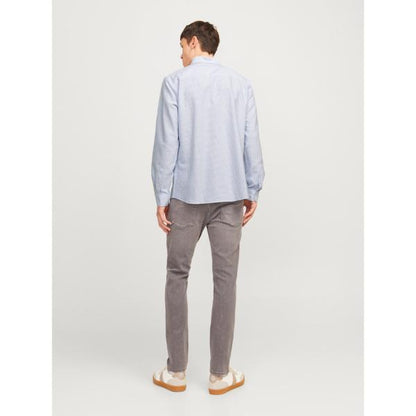 JJ Rebel Oscar Mens Regular Fit Long Sleeve Shirt Infinity White