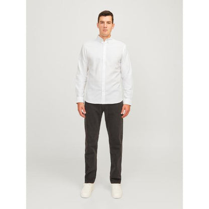 JJ Rebel Oscar Mens Regular Fit Long Sleeve Shirt White