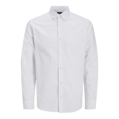 JJ Rebel Oscar Mens Regular Fit Long Sleeve Shirt White