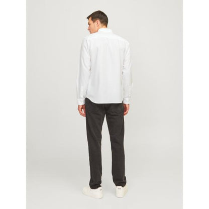 JJ Rebel Oscar Mens Regular Fit Long Sleeve Shirt White