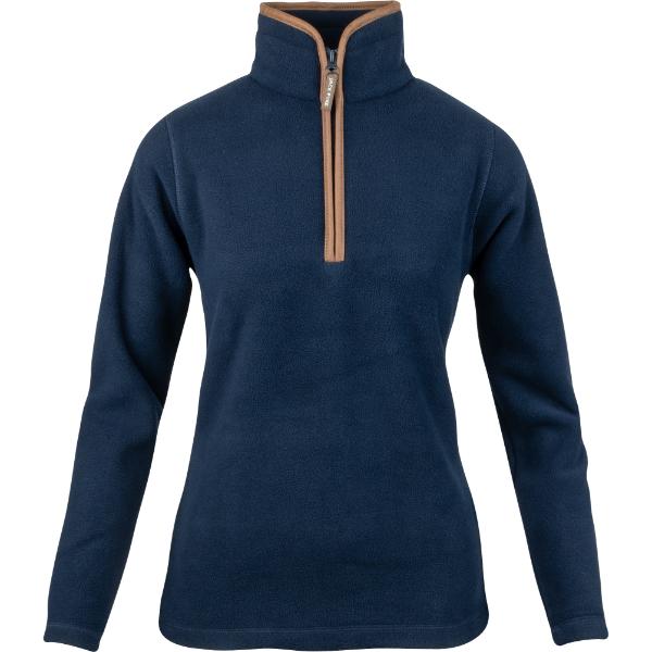 JP Ladies Country Man Fleece 1/4 Pullover Navy 