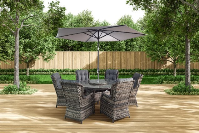 Kaia 6 Piece Rattan Outdoor Furniture Set With Cover