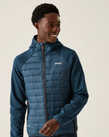 Regatta Newhill Mens Hybrid Jacket Moonlight Denim Navy